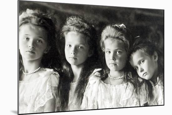 The Daughters of Tzar Nicholas II-null-Mounted Photographic Print