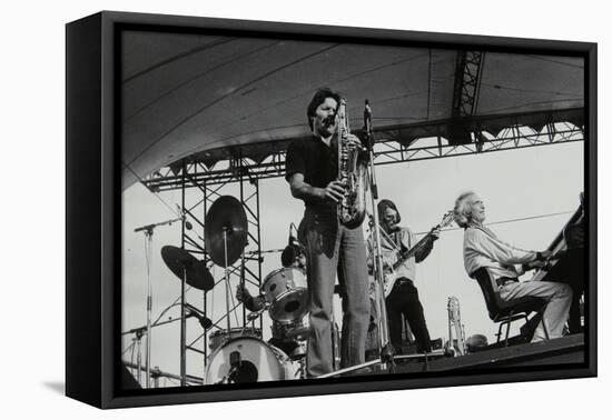 The Dave Brubeck Quartet Playing at the Capital Radio Jazz Festival, London, July 1979-Denis Williams-Framed Premier Image Canvas