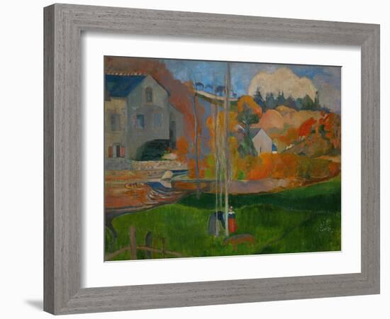 The David Mill, Brittany Landscape, 1894-Paul Gauguin-Framed Giclee Print