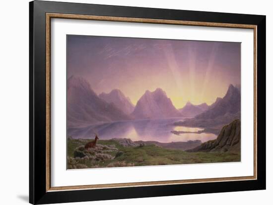 The Dawn, Loch Torridon-J. M. W. Turner-Framed Giclee Print