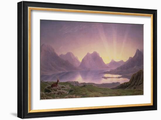 The Dawn, Loch Torridon-J. M. W. Turner-Framed Giclee Print