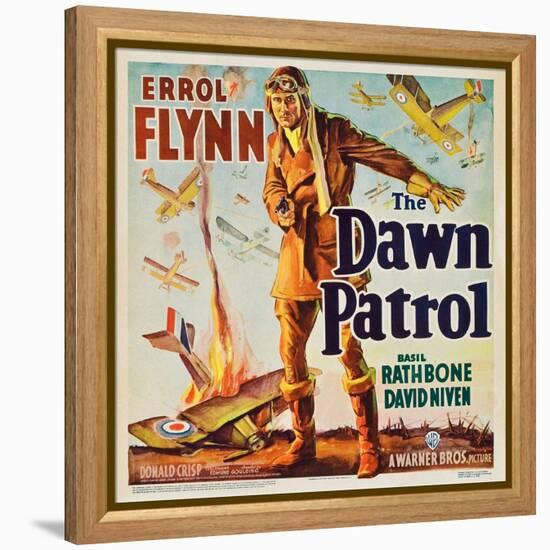 THE DAWN PATROL, Errol Flynn, 1938.-null-Framed Stretched Canvas