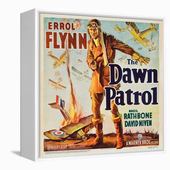 THE DAWN PATROL, Errol Flynn, 1938.-null-Framed Stretched Canvas