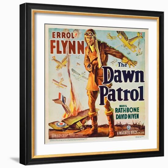 THE DAWN PATROL, Errol Flynn, 1938.-null-Framed Premium Giclee Print