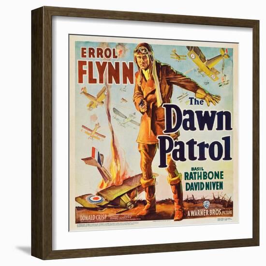 THE DAWN PATROL, Errol Flynn, 1938.-null-Framed Art Print