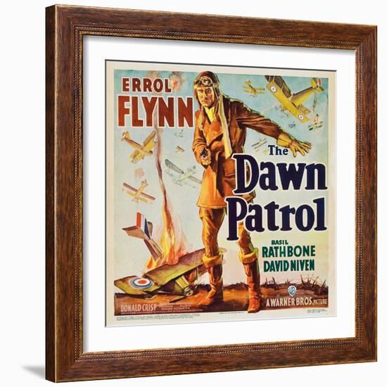 THE DAWN PATROL, Errol Flynn, 1938.-null-Framed Art Print