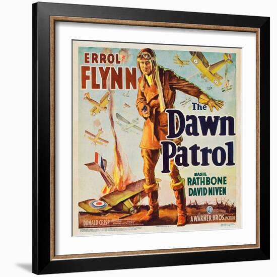 THE DAWN PATROL, Errol Flynn, 1938.-null-Framed Art Print