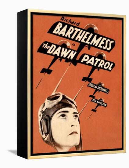 THE DAWN PATROL, Richard Barthelmess on poster art, 1930-null-Framed Stretched Canvas