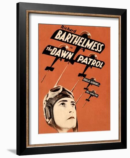 THE DAWN PATROL, Richard Barthelmess on poster art, 1930-null-Framed Art Print