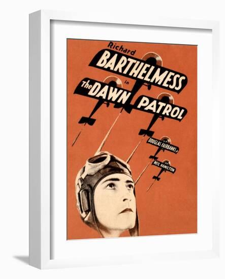 THE DAWN PATROL, Richard Barthelmess on poster art, 1930-null-Framed Art Print