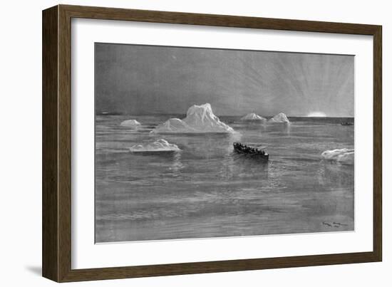 The Dawn Which Followed the Titanic Tragedy-Georges Scott-Framed Art Print