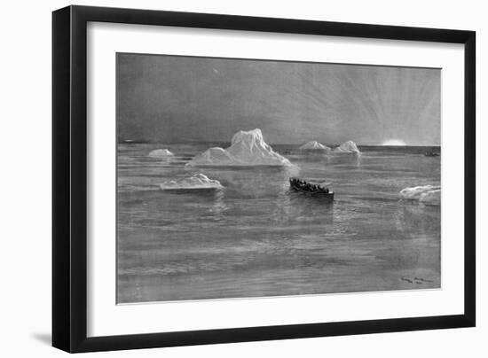 The Dawn Which Followed the Titanic Tragedy-Georges Scott-Framed Art Print