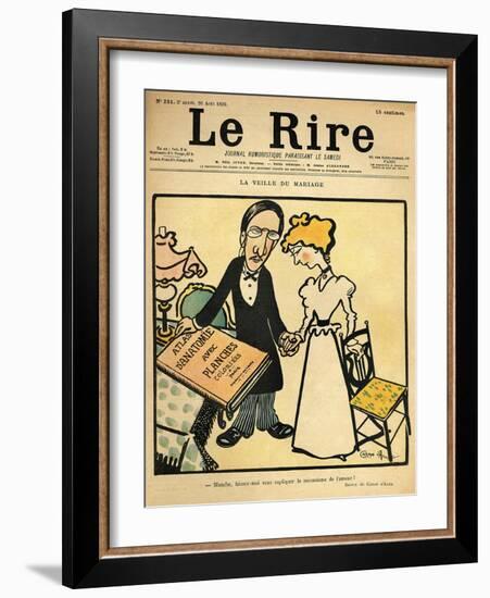 The Day before the Wedding, Cartoon from the Cover of 'Le Rire', 26th August 1899-Emmanuel Poire Caran D'ache-Framed Giclee Print