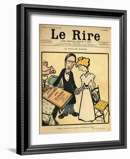 The Day before the Wedding, Cartoon from the Cover of 'Le Rire', 26th August 1899-Emmanuel Poire Caran D'ache-Framed Giclee Print