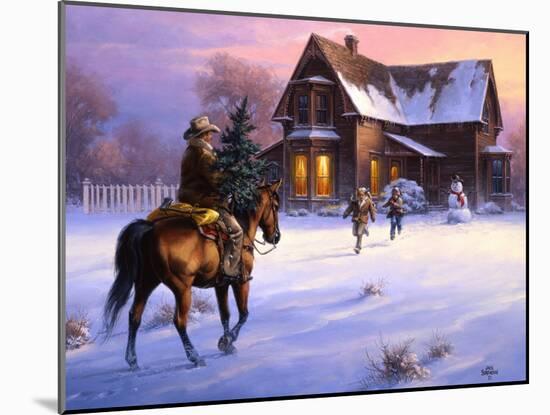 The Day Daddy Brought Home the Tree-Jack Sorenson-Mounted Art Print