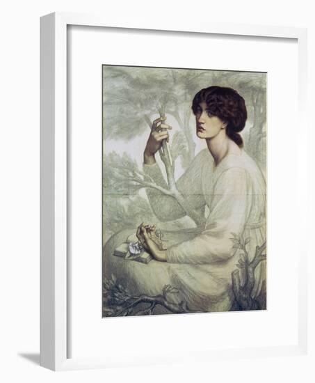 The Day Dream, 19th Century-Dante Gabriel Rossetti-Framed Premium Giclee Print