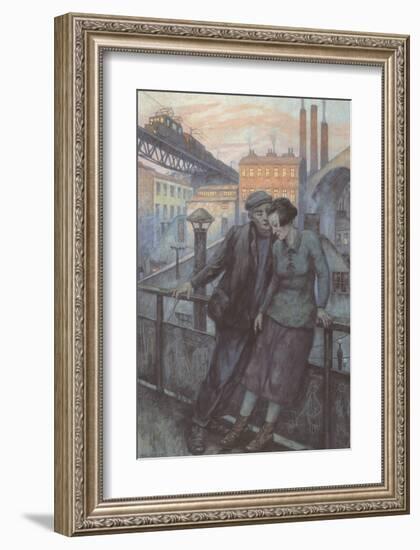 The Day Ends-Hans Baluschek-Framed Art Print