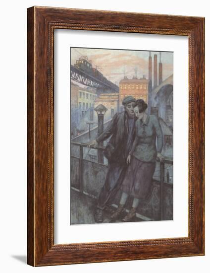 The Day Ends-Hans Baluschek-Framed Art Print