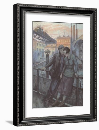 The Day Ends-Hans Baluschek-Framed Art Print