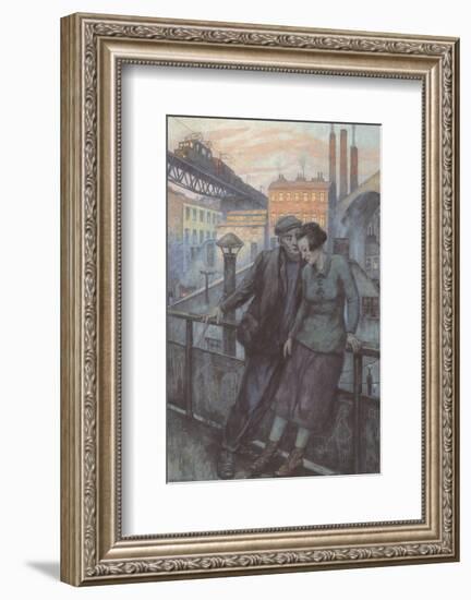 The Day Ends-Hans Baluschek-Framed Art Print