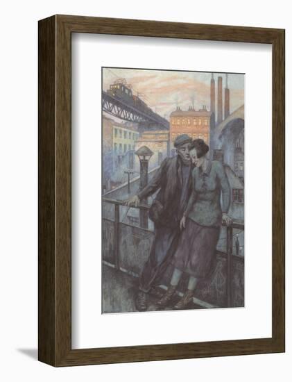 The Day Ends-Hans Baluschek-Framed Art Print