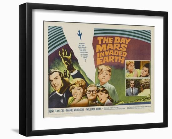 The Day Mars Invaded Earth, UK Movie Poster, 1962-null-Framed Art Print