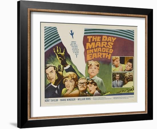 The Day Mars Invaded Earth, UK Movie Poster, 1962-null-Framed Art Print