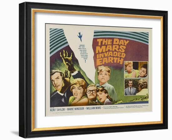 The Day Mars Invaded Earth, UK Movie Poster, 1962-null-Framed Art Print