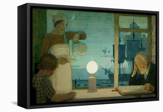 The Day of Rest, c.1926-Frederick Cayley Robinson-Framed Premier Image Canvas