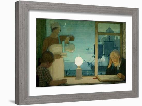 The Day of Rest, c.1926-Frederick Cayley Robinson-Framed Giclee Print