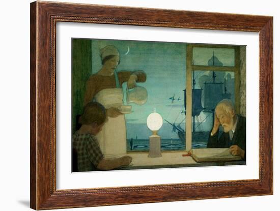 The Day of Rest, c.1926-Frederick Cayley Robinson-Framed Giclee Print