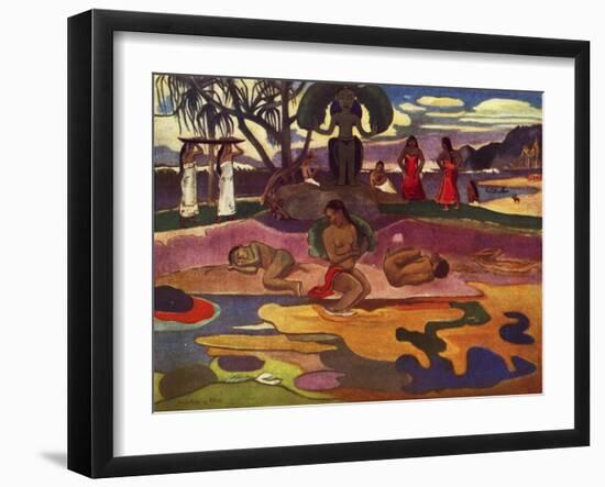 'The Day of the God (Mahana No Atua)', 1936-Paul Gauguin-Framed Giclee Print