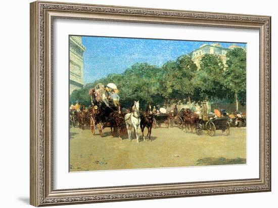 The Day of the Grand Prize [1]-Childe Hassam-Framed Art Print