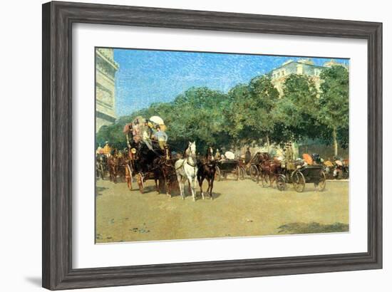 The Day of the Grand Prize [1]-Childe Hassam-Framed Art Print