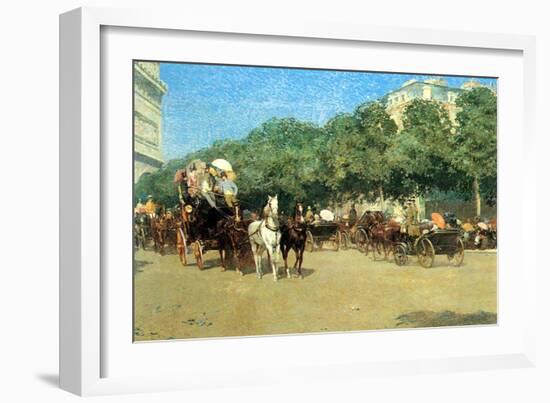 The Day of the Grand Prize [1]-Childe Hassam-Framed Art Print