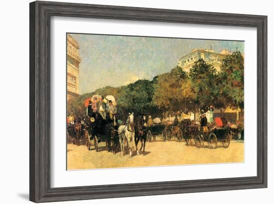 The Day of the Grand Prize [2]-Childe Hassam-Framed Art Print