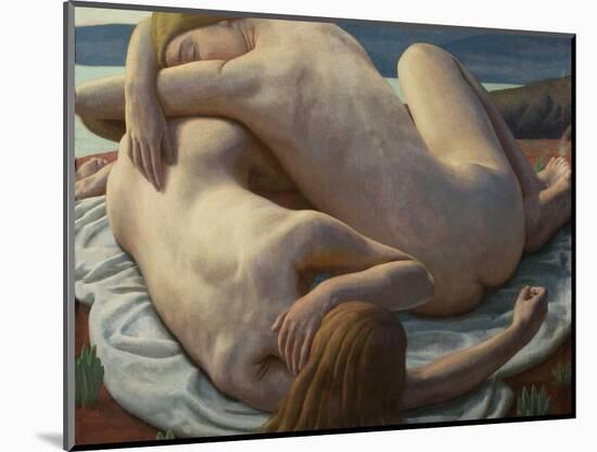 The Day's End, 1927 (Oil on Canvas)-Ernest Procter-Mounted Giclee Print