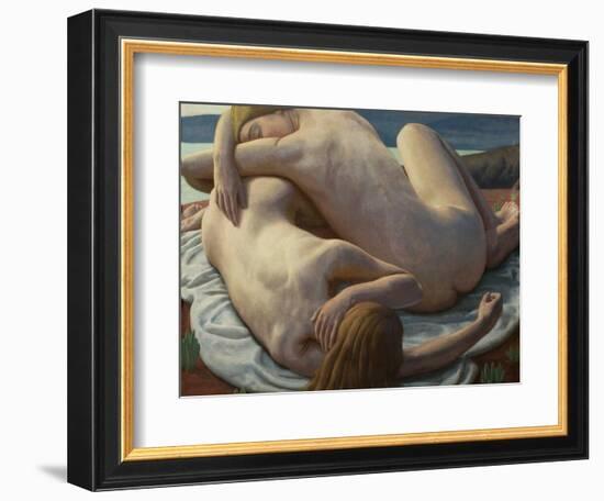 The Day's End, 1927 (Oil on Canvas)-Ernest Procter-Framed Giclee Print