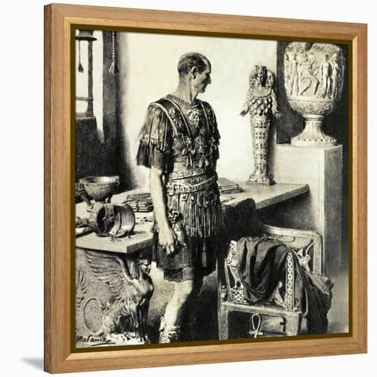 The Day That Caesar Died-Fortunino Matania-Framed Premier Image Canvas