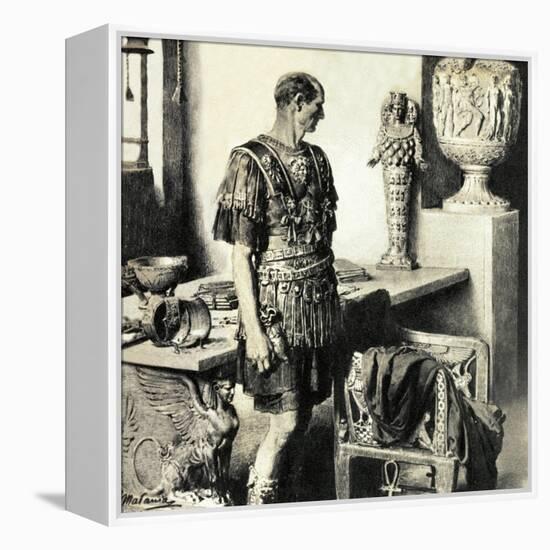 The Day That Caesar Died-Fortunino Matania-Framed Premier Image Canvas