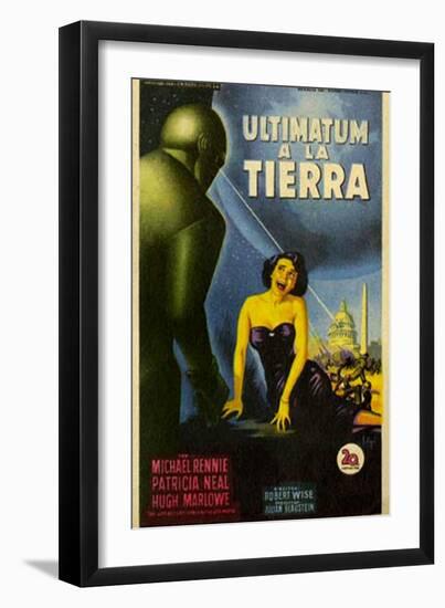 The Day The Earth Stood Still, Italian Movie Poster, 1951-null-Framed Art Print