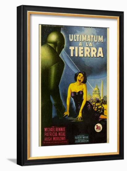 The Day The Earth Stood Still, Italian Movie Poster, 1951-null-Framed Art Print