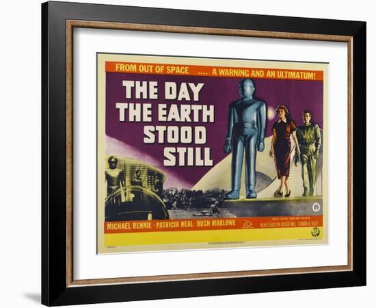 The Day The Earth Stood Still, UK Movie Poster, 1951-null-Framed Art Print