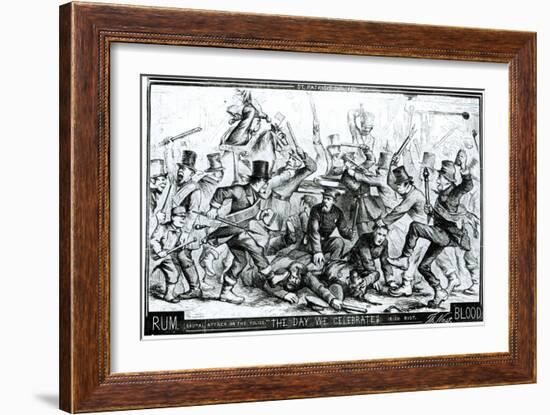 The Day We Celebrate, from 'Harpers Weekly'1867-Thomas Nast-Framed Giclee Print