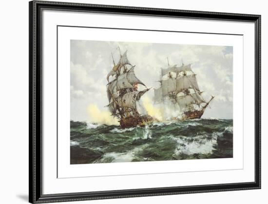 The Days of Adventure-Montague Dawson-Framed Premium Giclee Print