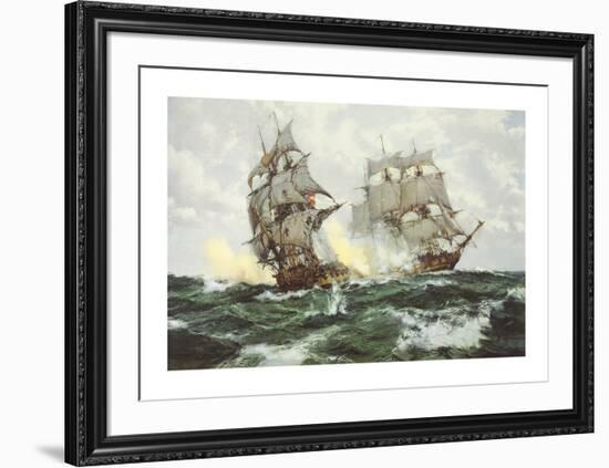 The Days of Adventure-Montague Dawson-Framed Premium Giclee Print