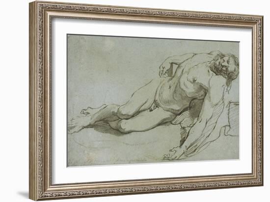 The Dead Christ, 1646-Charles Le Brun-Framed Giclee Print