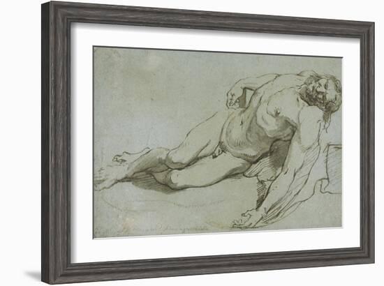 The Dead Christ, 1646-Charles Le Brun-Framed Giclee Print