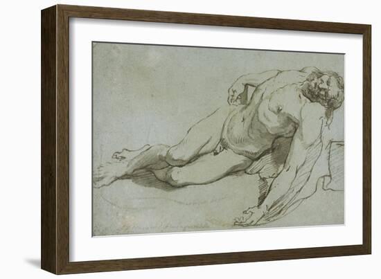 The Dead Christ, 1646-Charles Le Brun-Framed Giclee Print