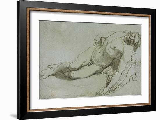 The Dead Christ, 1646-Charles Le Brun-Framed Giclee Print